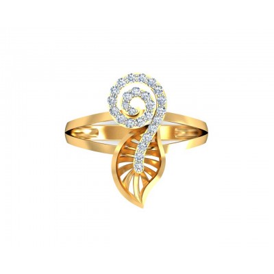 Sama Designer Diamond Ring in hallmarked gold